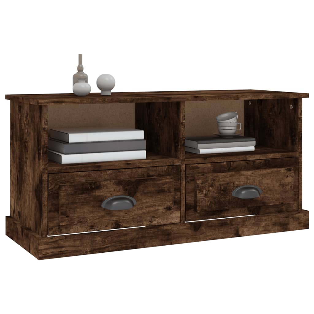 vidaXL TV-Schrank Räuchereiche 93x35,5x45 cm Holzwerkstoff