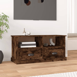 vidaXL TV-Schrank Räuchereiche 93x35,5x45 cm Holzwerkstoff