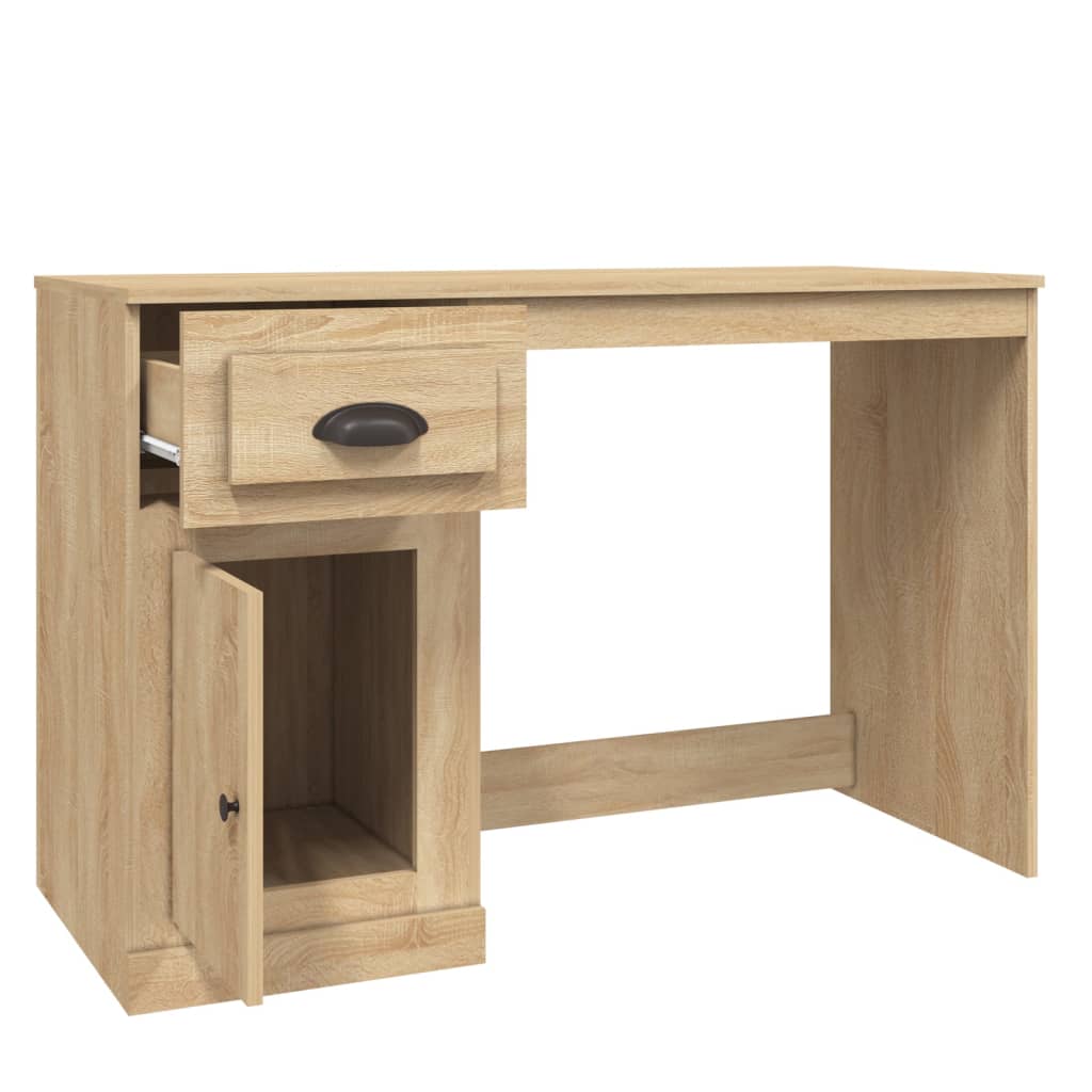 Schreibtisch mit Schublade Sonoma-Eiche 115x50x75 cm Stilecasa