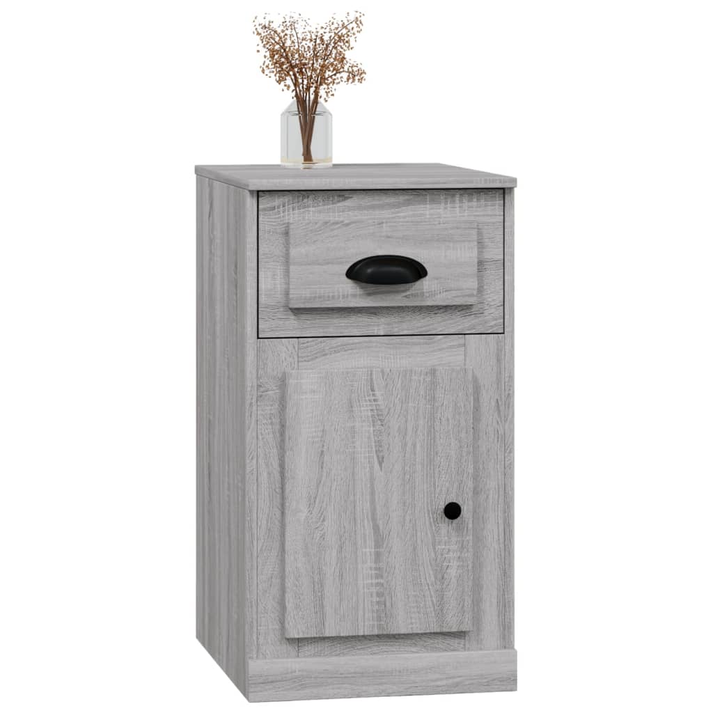 vidaXL Beistellschrank mit Schublade Grau Sonoma 40x50x75 cm