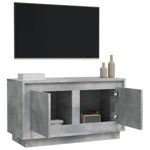 TV-Schrank Betongrau 80x35x45 cm Holzwerkstoff Stilecasa