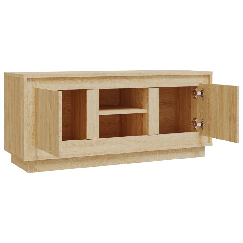 vidaXL TV-Schrank Sonoma-Eiche 102x35x45 cm Holzwerkstoff