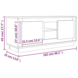 vidaXL TV-Schrank Sonoma-Eiche 102x35x45 cm Holzwerkstoff