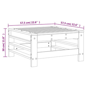 Gartenhocker Honigbraun Massivholz Kiefer