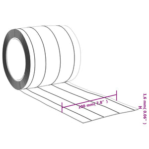 vidaXL Türvorhang Transparent 200x1,6 mm 10 m PVC