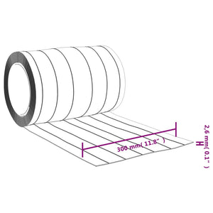 Türvorhang Transparent 300x2,6 mm 25 m PVC Stilecasa