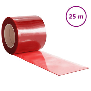 vidaXL Türvorhang Rot 200x1,6 mm 25 m PVC