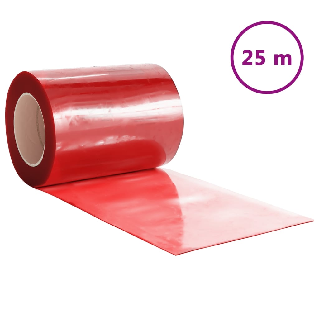 Türvorhang Rot 300x2,6 mm 25 m PVC Stilecasa