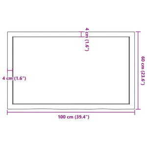 vidaXL Wandregal Hellbraun 100x60x(2-6) cm Massivholz Eiche Behandelt