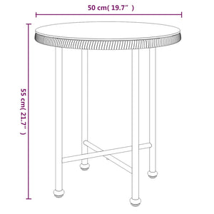 vidaXL 3-tlg. Garten-Essgruppe Schwarz Poly Rattan