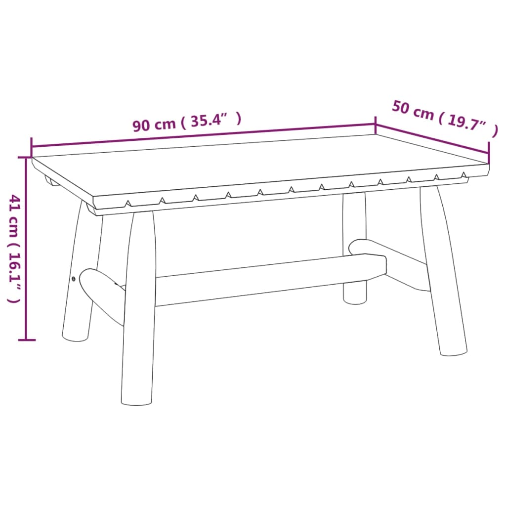 3-tlg. Garten-Lounge-Set Massivholz Fichte Stilecasa