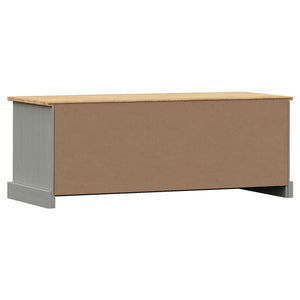 vidaXL TV-Schrank VIGO Grau 106x40x40 cm Massivholz Kiefer