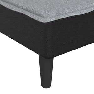 Chaiselongue Hellgrau Stoff