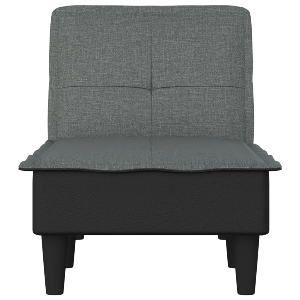 Chaiselongue Dunkelgrau Stoff Stilecasa