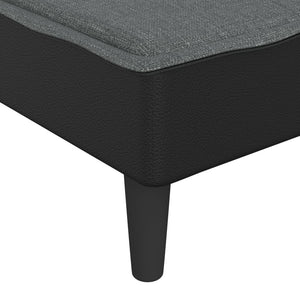 Chaiselongue Dunkelgrau Stoff Stilecasa