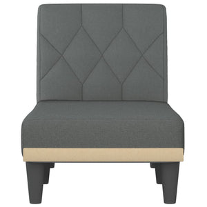 vidaXL Chaiselongue Dunkelgrau Stoff