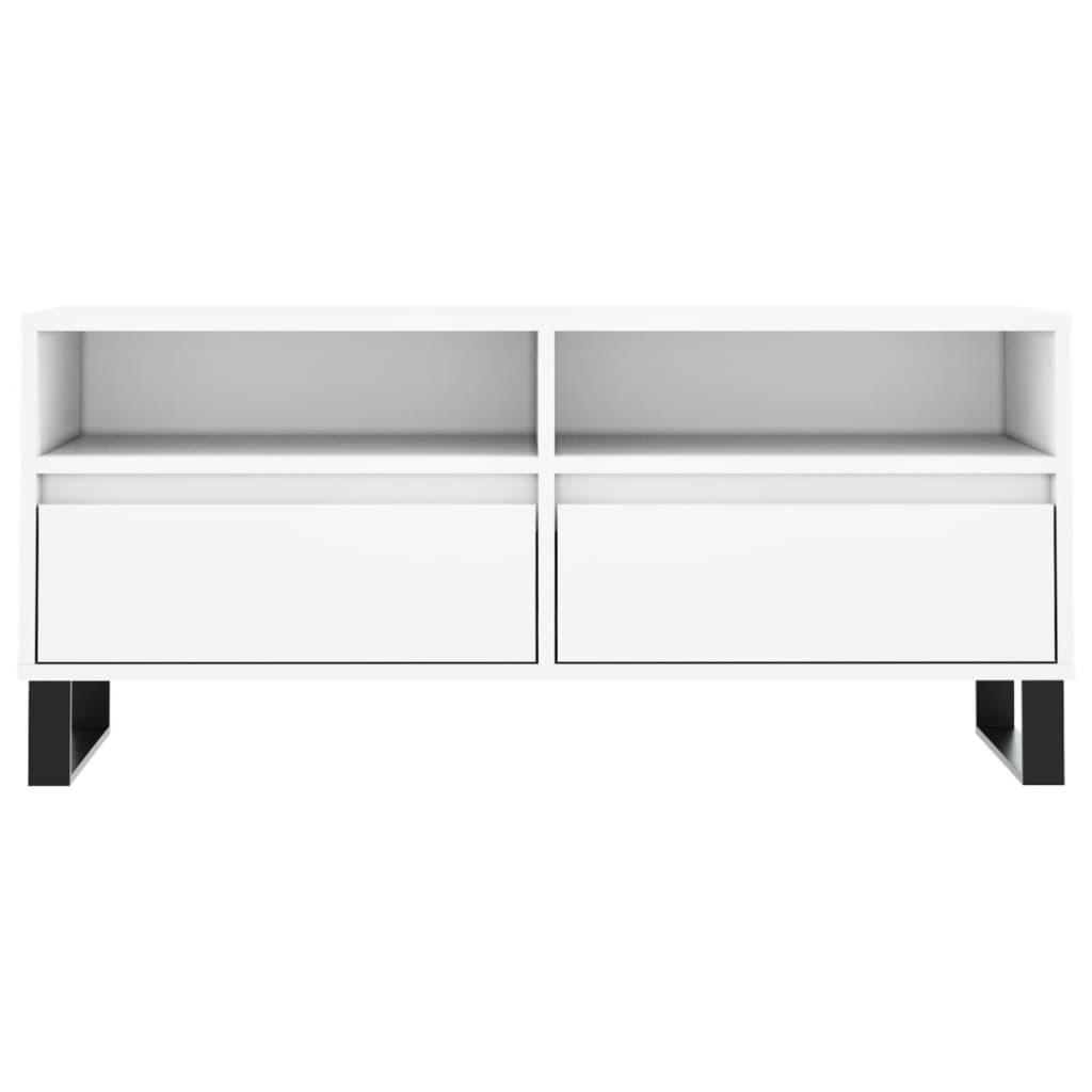 vidaXL TV-Schrank Weiß 100x34,5x44,5 cm Holzwerkstoff