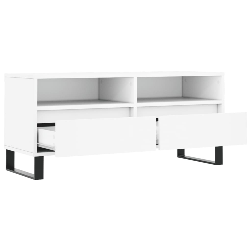 vidaXL TV-Schrank Weiß 100x34,5x44,5 cm Holzwerkstoff