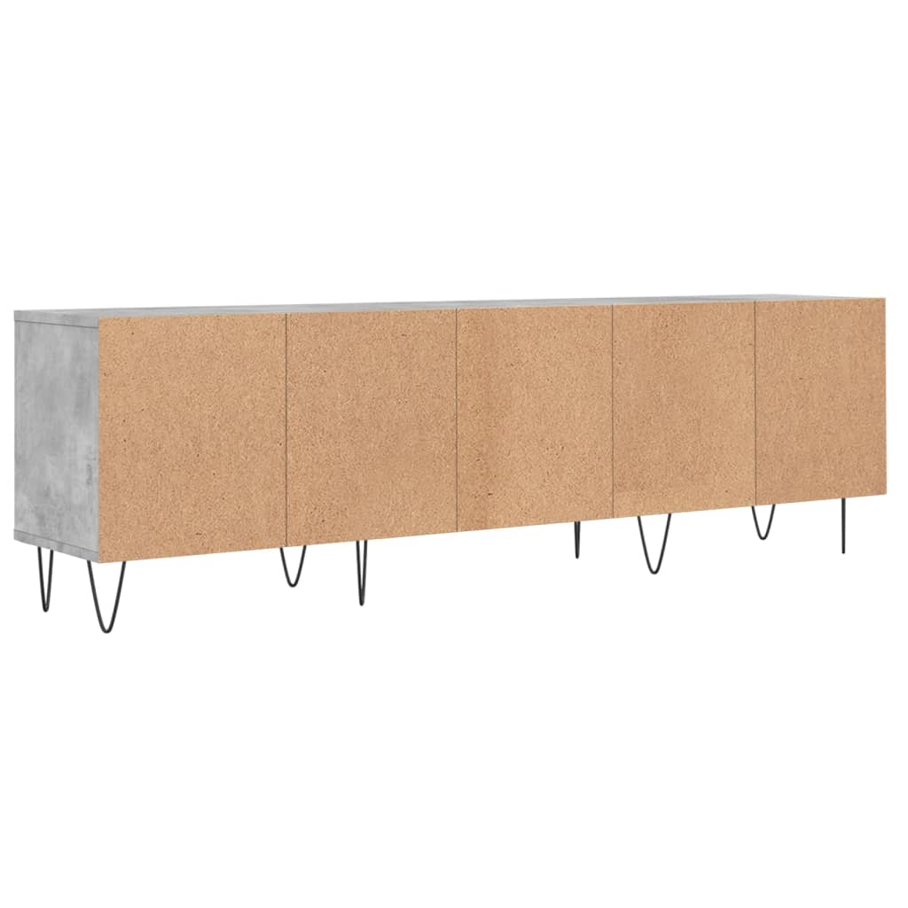 vidaXL TV-Schrank Betongrau 150x30x44,5 cm Holzwerkstoff