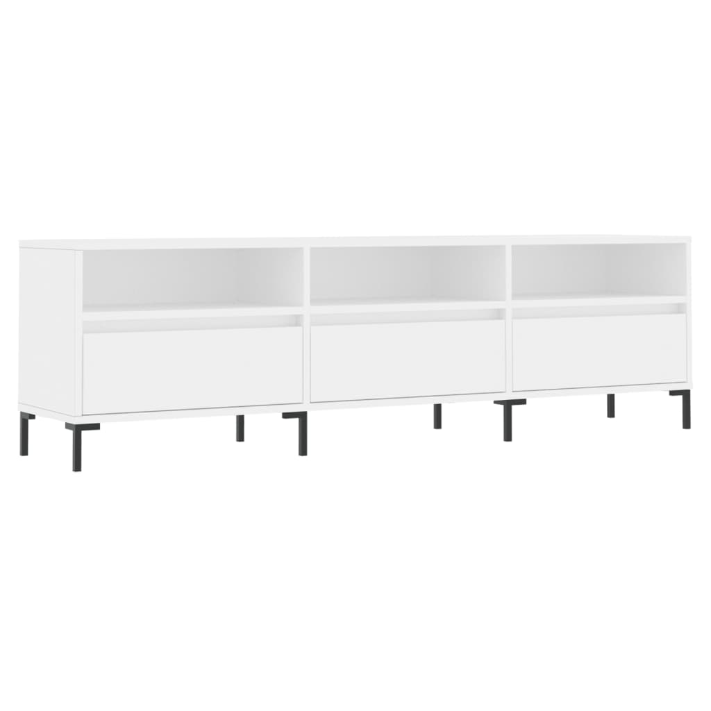 vidaXL TV-Schrank Weiß 150x30x44,5 cm Holzwerkstoff