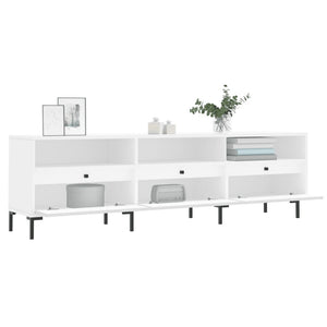 vidaXL TV-Schrank Weiß 150x30x44,5 cm Holzwerkstoff