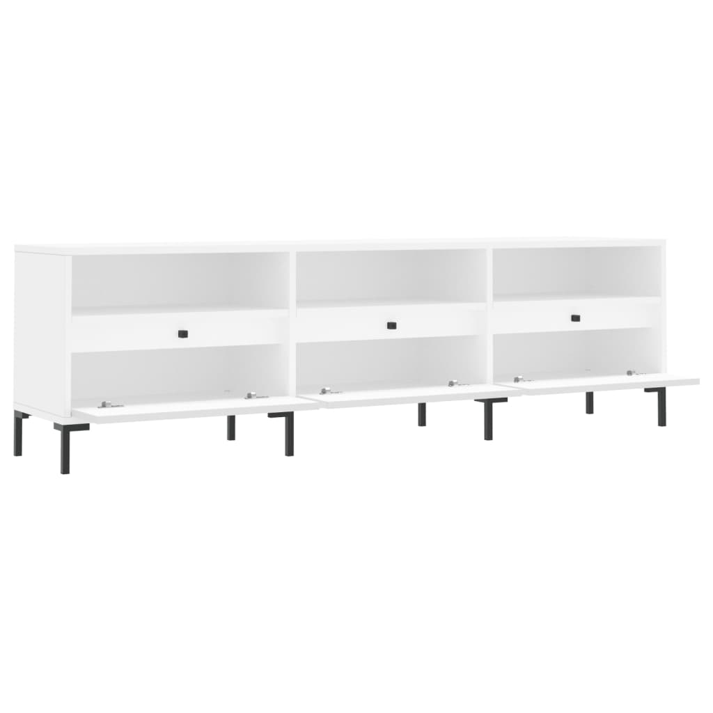 vidaXL TV-Schrank Weiß 150x30x44,5 cm Holzwerkstoff