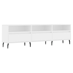 vidaXL TV-Schrank Weiß 150x30x44,5 cm Holzwerkstoff