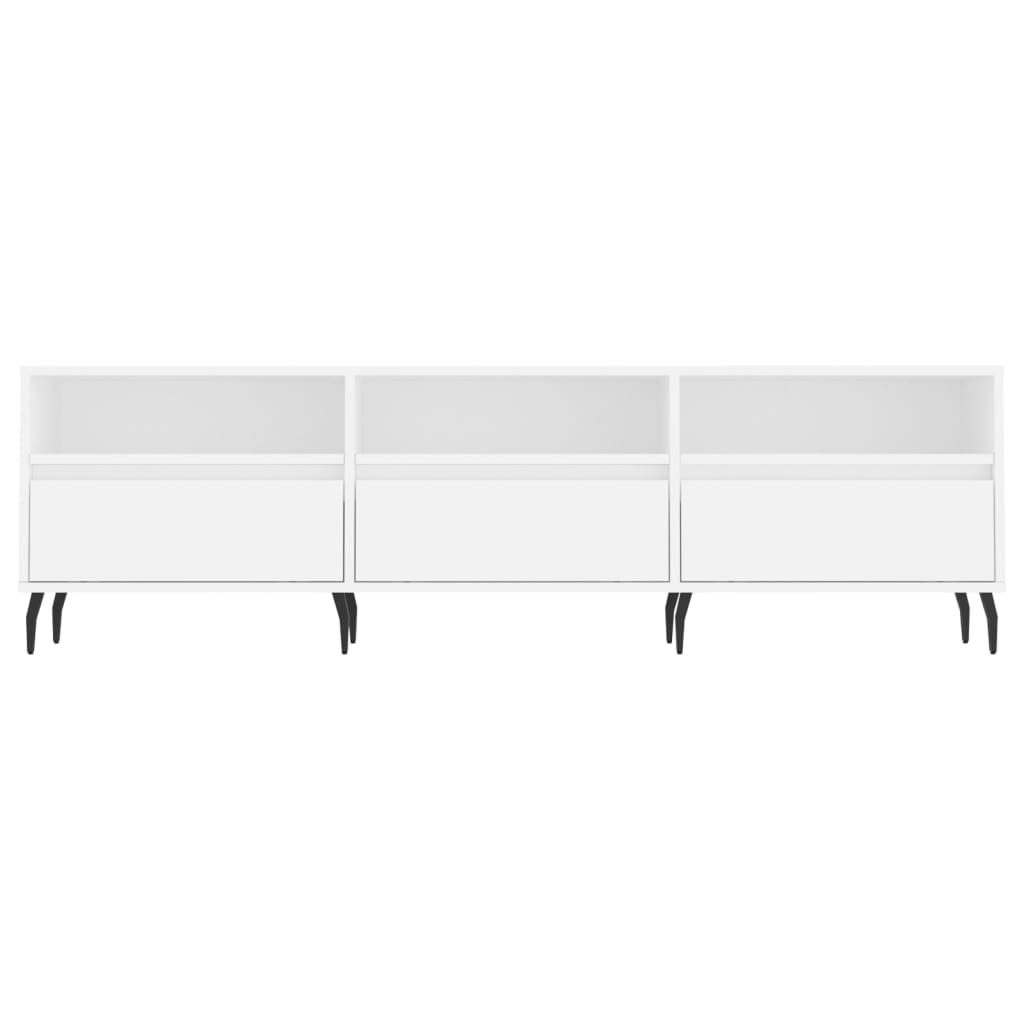 vidaXL TV-Schrank Weiß 150x30x44,5 cm Holzwerkstoff