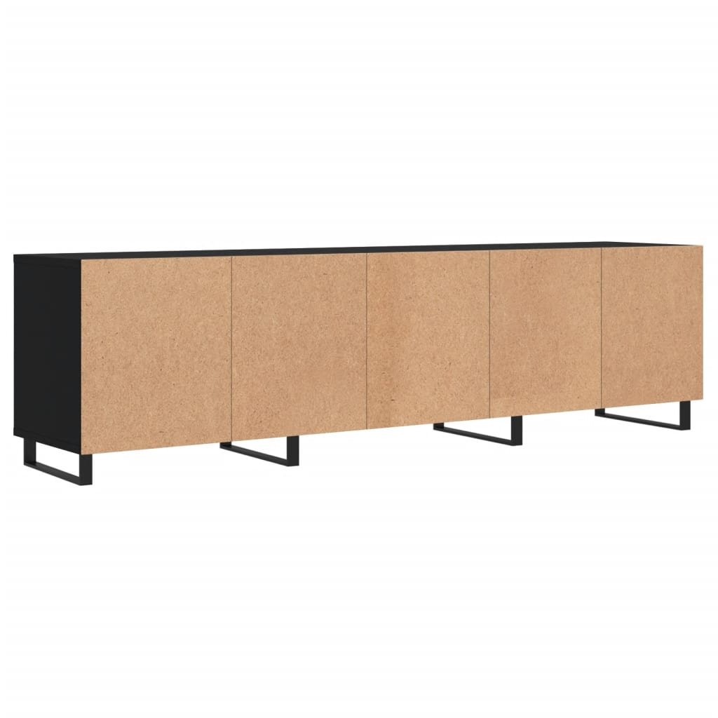 vidaXL TV-Schrank Schwarz 150x30x44,5 cm Holzwerkstoff