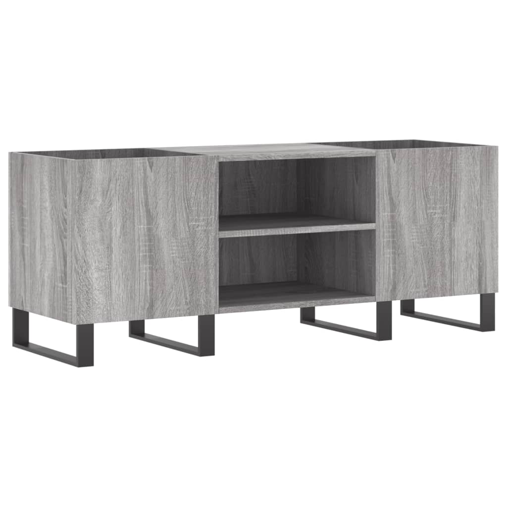 vidaXL Plattenschrank Grau Sonoma 121x38x48 cm Holzwerkstoff