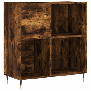 vidaXL Plattenschrank Räuchereiche 84,5x38x89 cm Holzwerkstoff