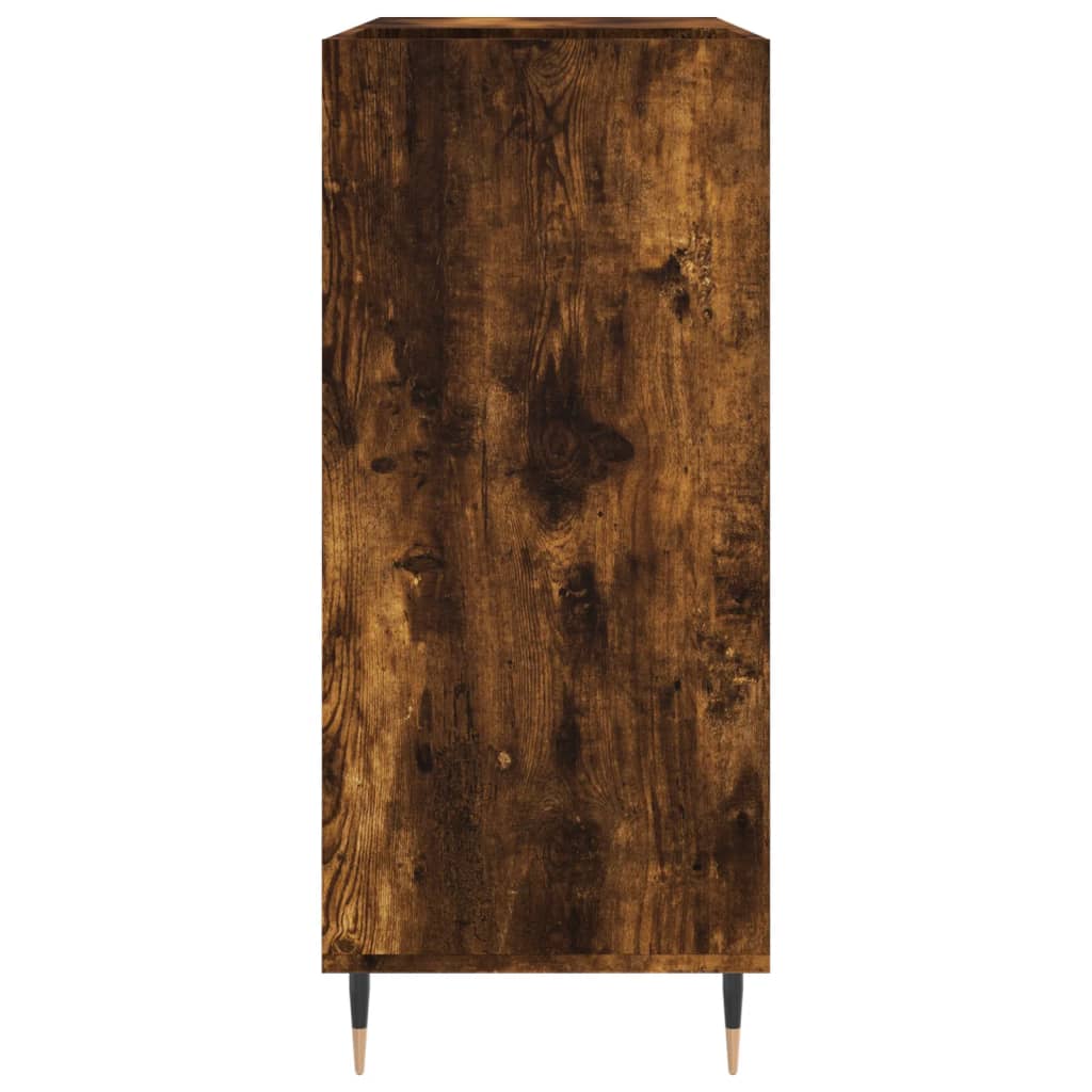 vidaXL Plattenschrank Räuchereiche 84,5x38x89 cm Holzwerkstoff