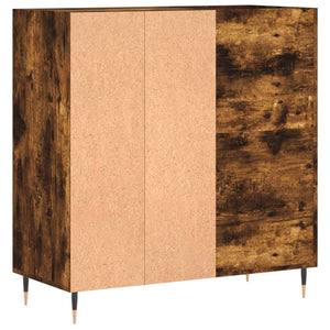 vidaXL Plattenschrank Räuchereiche 84,5x38x89 cm Holzwerkstoff