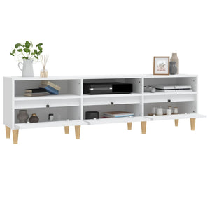 vidaXL TV-Schrank Weiß 150x30x44,5 cm Holzwerkstoff