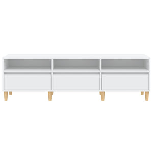 vidaXL TV-Schrank Weiß 150x30x44,5 cm Holzwerkstoff