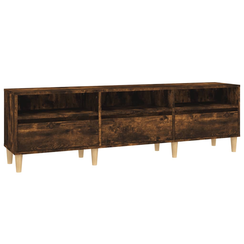 vidaXL TV-Schrank Räuchereiche 150x30x44,5 cm Holzwerkstoff