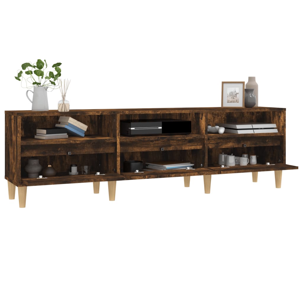 vidaXL TV-Schrank Räuchereiche 150x30x44,5 cm Holzwerkstoff