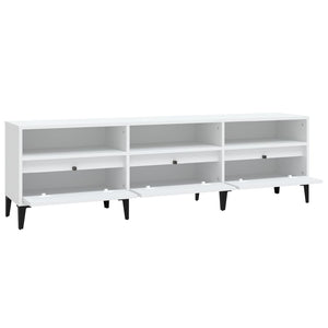 vidaXL TV-Schrank Weiß 150x30x44,5 cm Holzwerkstoff