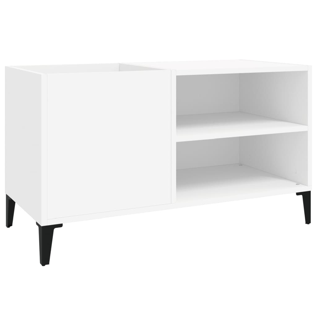 Plattenschrank Weiß 84,5x38x48 cm Holzwerkstoff Stilecasa