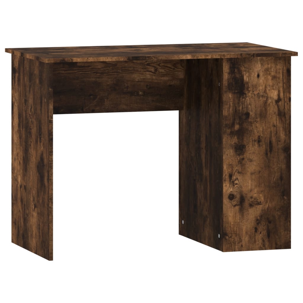 Schreibtisch Räuchereiche 100x55x75 cm Holzwerkstoff Stilecasa