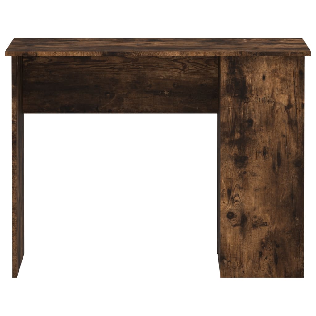 Schreibtisch Räuchereiche 100x55x75 cm Holzwerkstoff Stilecasa