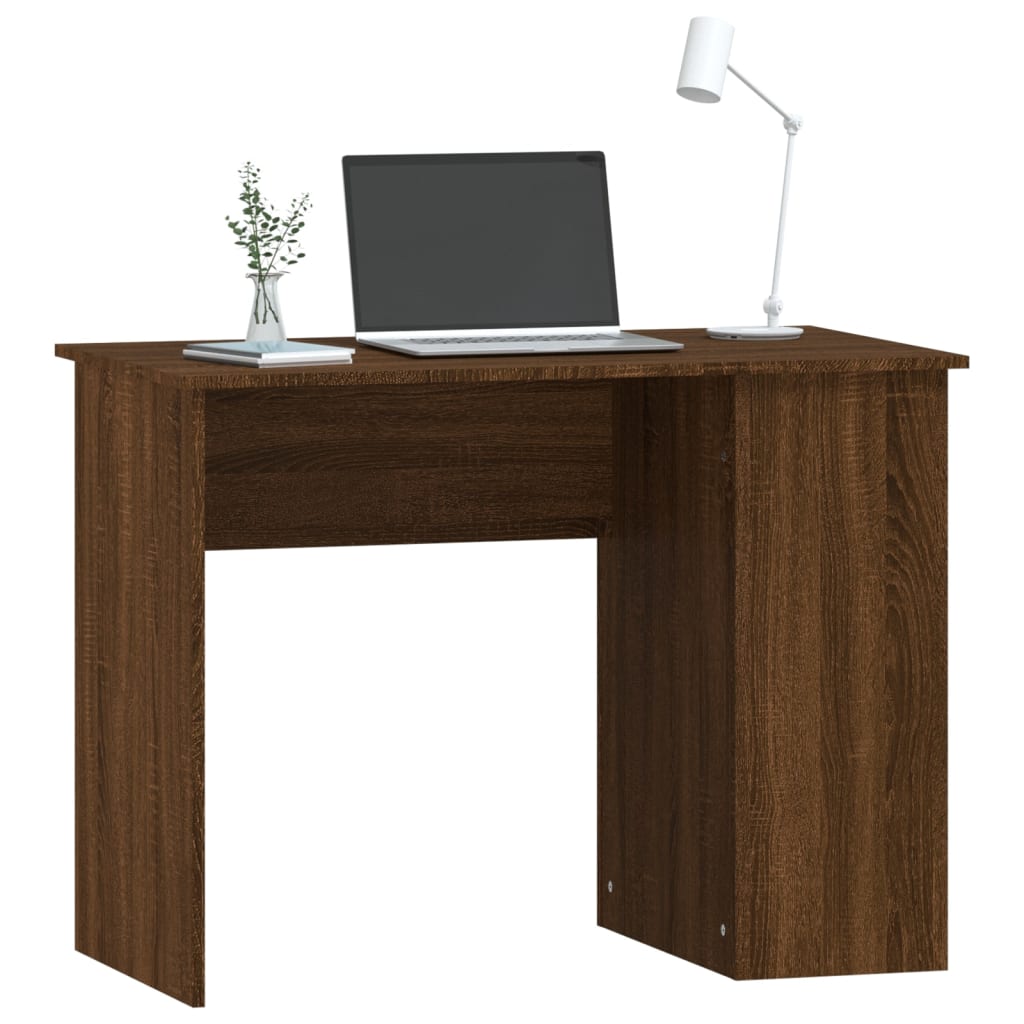 vidaXL Schreibtisch Braun Eichen-Optik 100x55x75 cm Holzwerkstoff