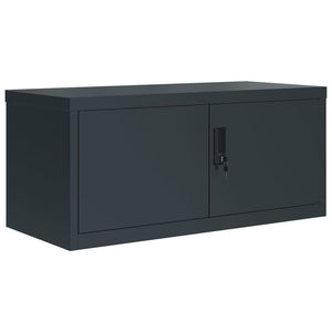 vidaXL Aktenschrank Anthrazit 90x40x40 cm Stahl