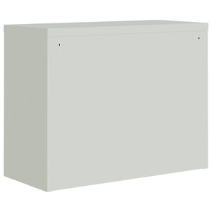 vidaXL Aktenschrank Hellgrau und Blau 90x40x70 cm Stahl