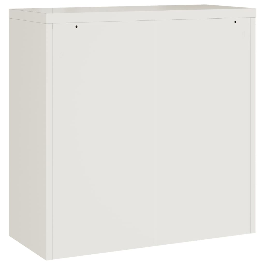 vidaXL Aktenschrank Weiß 90x40x90 cm Stahl