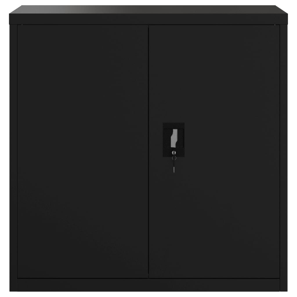 vidaXL Aktenschrank Schwarz 90x40x90 cm Stahl