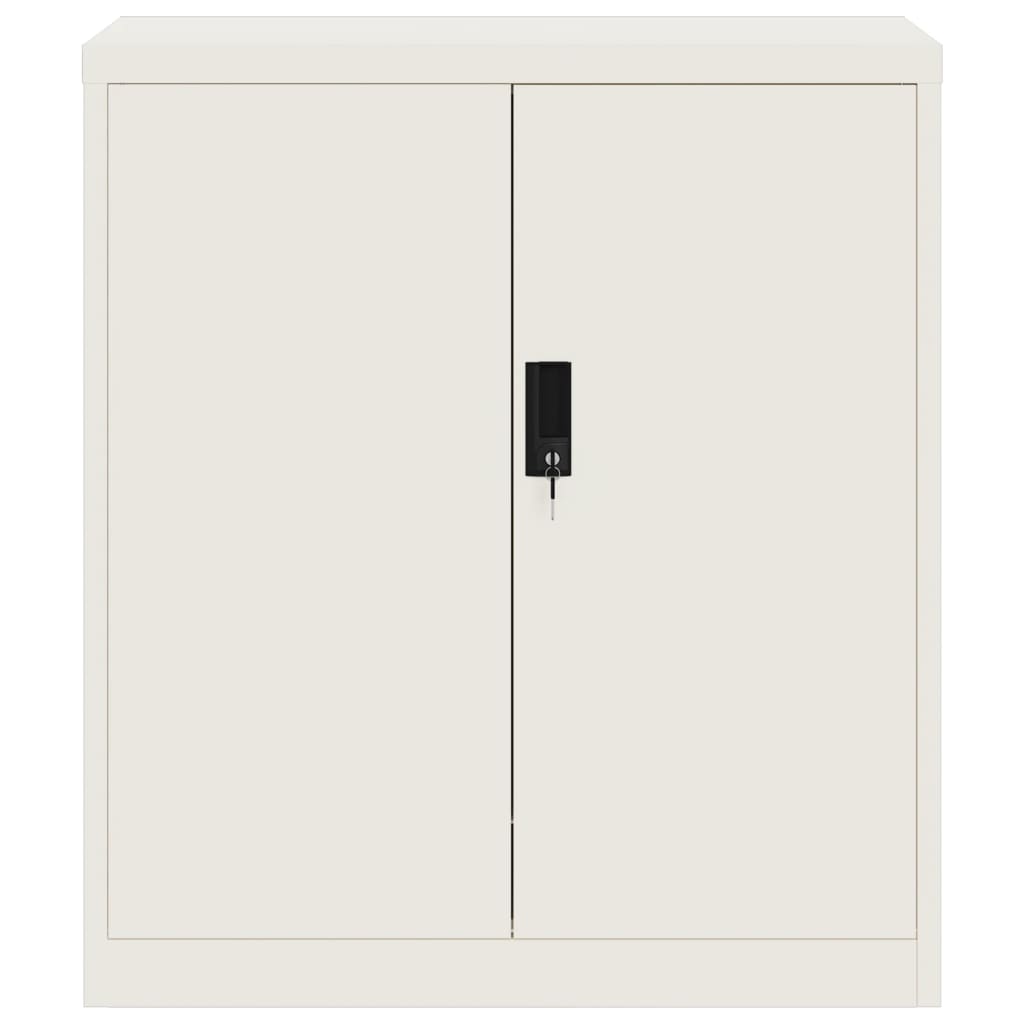 Aktenschrank Weiß 79x40x90 cm Stahl Stilecasa