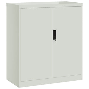 Aktenschrank Hellgrau 79x40x90 cm Stahl Stilecasa