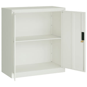 Aktenschrank Hellgrau 79x40x90 cm Stahl Stilecasa