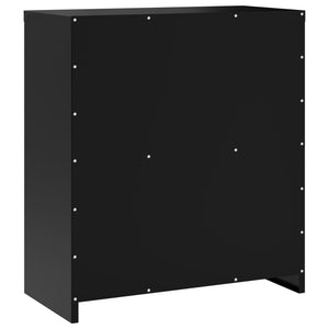 vidaXL Aktenschrank Schwarz 79x40x90 cm Stahl